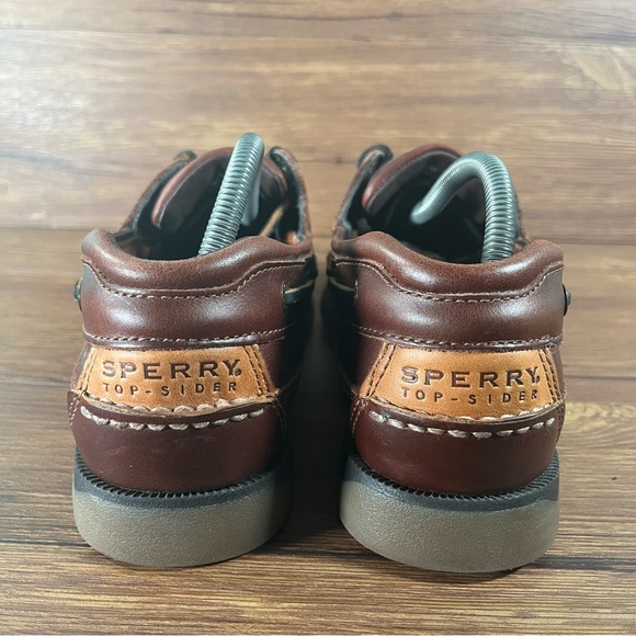 Sperry Brown Leather Boat Shoes ‘Old Money’ Oxfords Men’s Size 9.5 Shoes - Picture 4 of 10